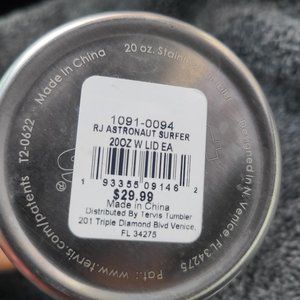 20oz Ron Jon Surf Shop Tumbler Astronaut Roding Surf Board